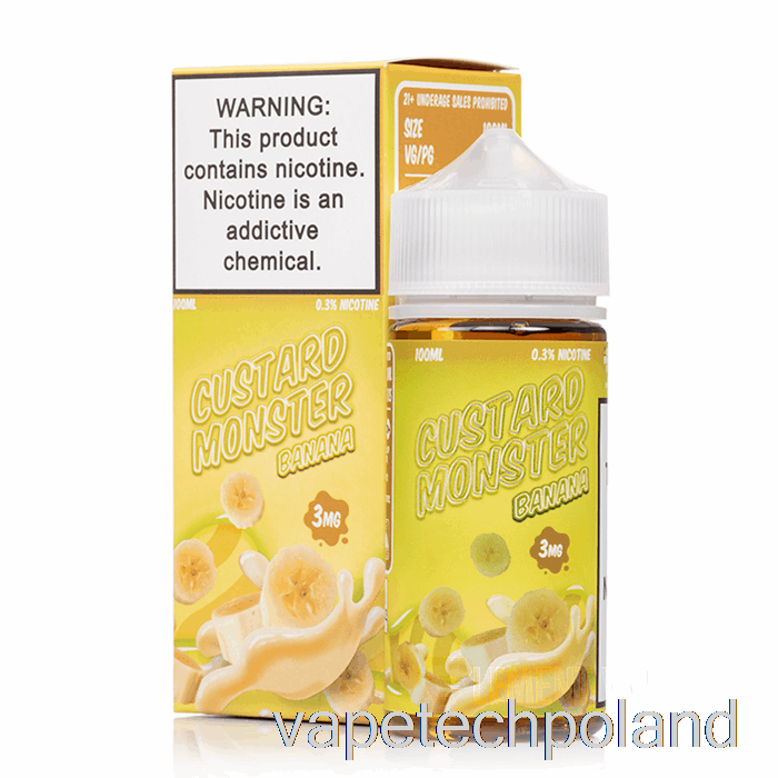 Vape Shop Warszawa Banan - Custard Monster - 100ml 3mg